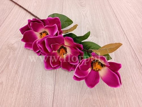 welurowa magnolia trójka - łodyga 1szt cyklamen (FA0809)