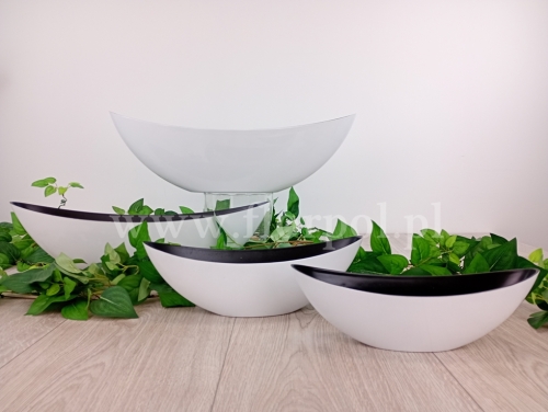 Osłonka – łódka z grubego plastiku 55cm 1szt biały