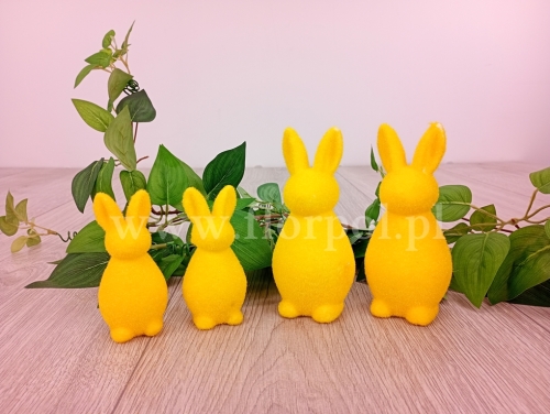 flokowany zajączek h10 6szt żółty (WI-178-00711-25)