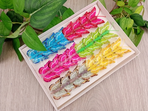 motylki clip 5cm 24szt mix (*282420)