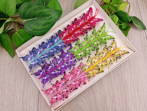 motylki clip 5cm 24szt mix (*282716)