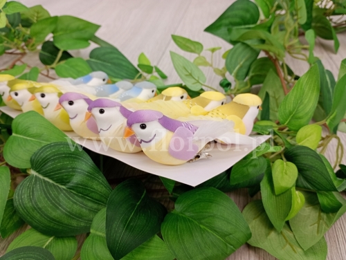 ptaszki na klipsie 12szt mix (*20232361)