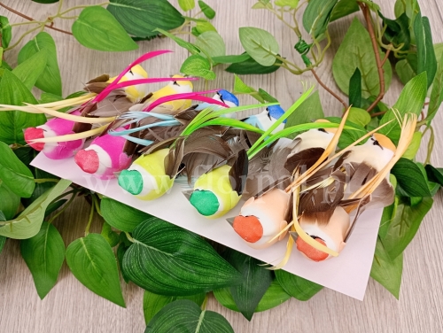 ptaszki na klipsie 12szt mix (TM25008-1)