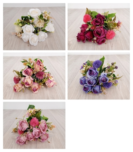 róża, czosnek i dodatki w bukiecie - karton 12szt mix (KWBUK000912) (1)