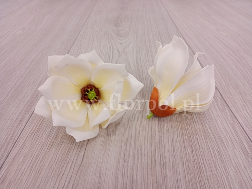 magnolia wyrobowa - pianka 1szt # 1biały/waniliowy (LY-2023-703H)