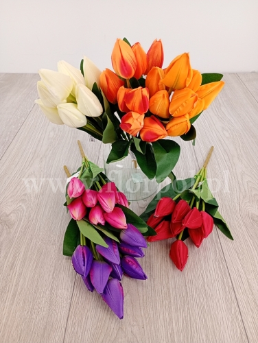 tulipany stożkowe w bukiecie - karton 24szt mix (LR2320054) 24022026a