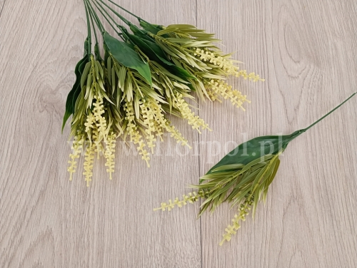 plastikowe kłosy w trawie na pikach 12szt krem (HD212359)