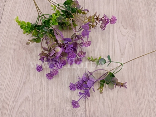 eukaliptus i osty  - dodatek 6szt fiolet (AB565)