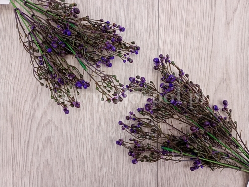 bukiecik z barwionymi jagodami 2szt fiolet (KDGE667)