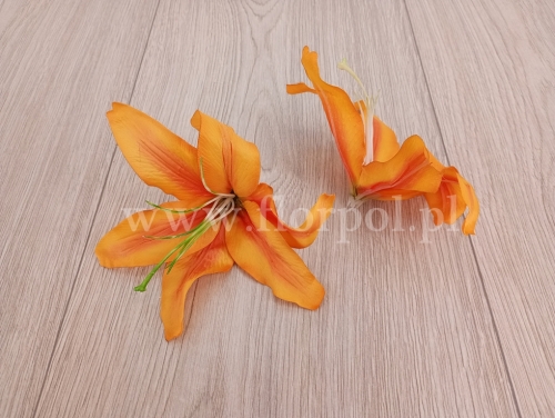 lilia wyrobowa 12szt pomarańcz