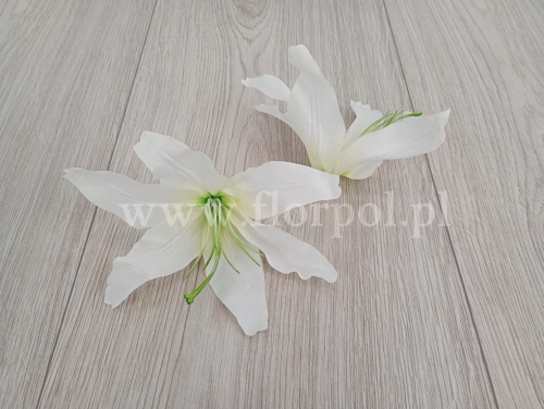 lilia wyrobowa 12szt biały