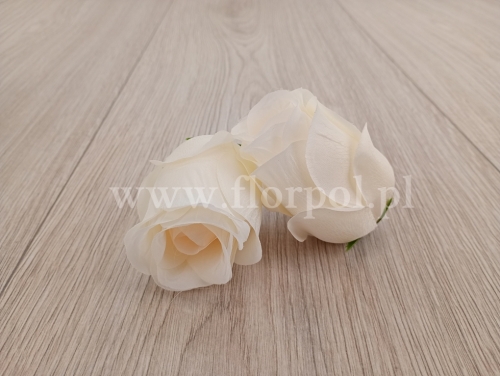 róża wysoki pączek - żyłkowanie 12szt ecru (KDGK172)