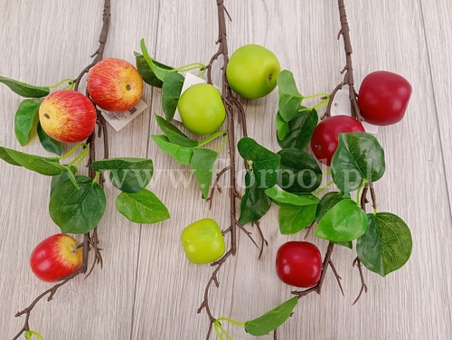 sztuczne jabłka na gałązce - karton 24szt mix (ART21093)  B1132026B