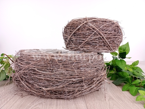 baza okrągła z gałązek kpl 2szt bielony (YD2308908) B1232026B