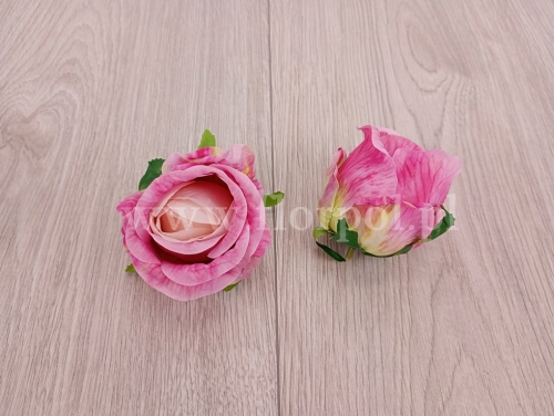 cieniowany pączek róży 12szt róż/krem (T137-23-0608)