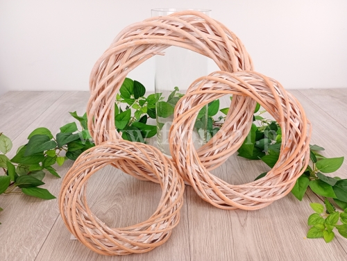 wianek z wikliny fi30 1szt bielona morela(GD30) PN1632026C