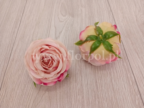 róża pełna - wyrobówka 12szt #1496 lt.mauve (SUN891)