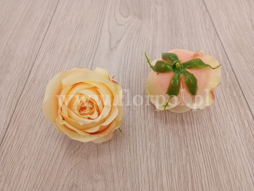 róża cieniowana - wyrobówka 12szt #1745 gold yellow (SUN892)