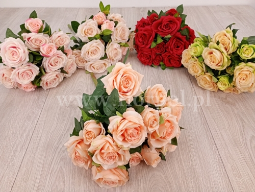 bukiet cieniowanych róż - karton 6szt mix (MD041)