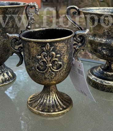 metalowy puchar 1szt złoto/czarny (231c04222GB)