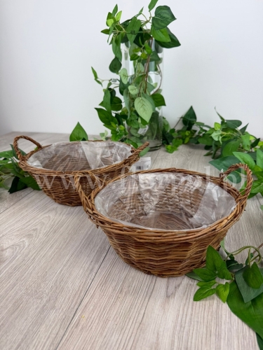 koszyczek okrągły większy 1szt naturalny (YD214065-30) PN2332026B