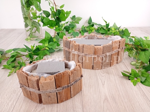 osonka drewniana wrzeciono - cemenciak większy  1szt bielony (RY19118)