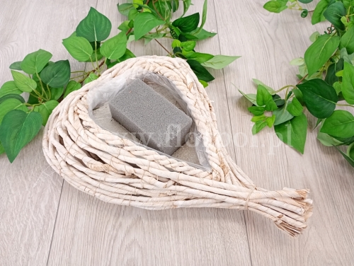 serce do kompozycji - cemenciak 1szt naturalny (CD-534)