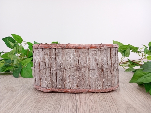 osłonka owalna - kora 1szt naturalny bielony (TRE25ND022)