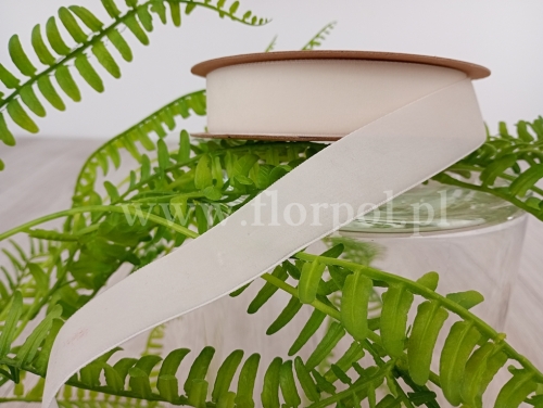 wstążka aksamitka 2,5cm 1szt ecru (FX247)