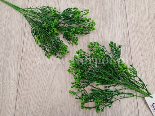 bukiecik z barwionymi jagodami 2szt ciemna zieleń (KDGE667)