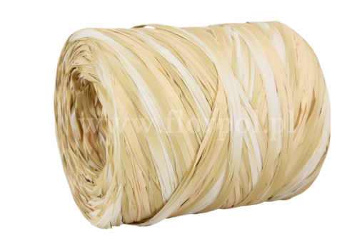 Rafia włoska 200m 1szt  cappucino/ecru (516-3841)