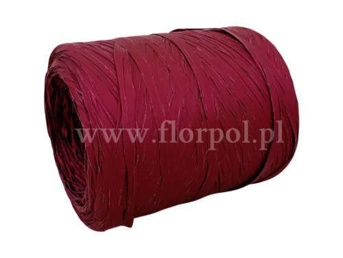 Rafia włoska 200m 1szt  bordowy (671-81)
