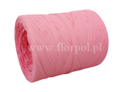 Rafia włoska 200m 1szt   jasny róż (671-12)
