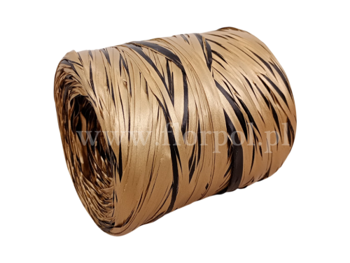 Rafia włoska 200m 1szt złoty/czarny (043-9901)