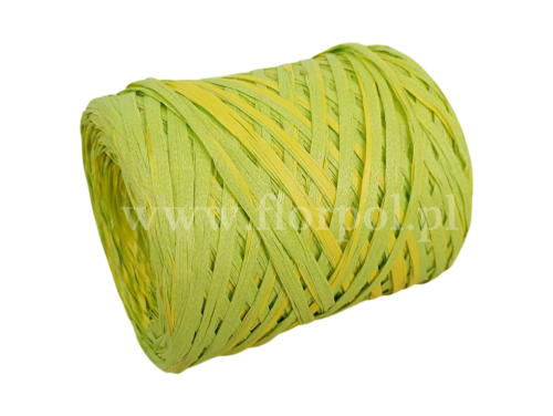 Rafia syntetyczna 200m 1szt col.65/02 seledyn/żółty 