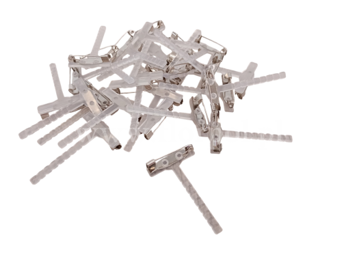 Przypinka do butonierki 50szt VICTORIA biel (9181)