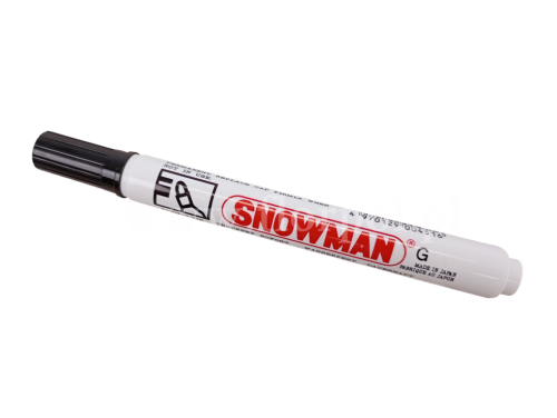 Marker okrągły SNOWMAN 1szt czarny  (G-01)