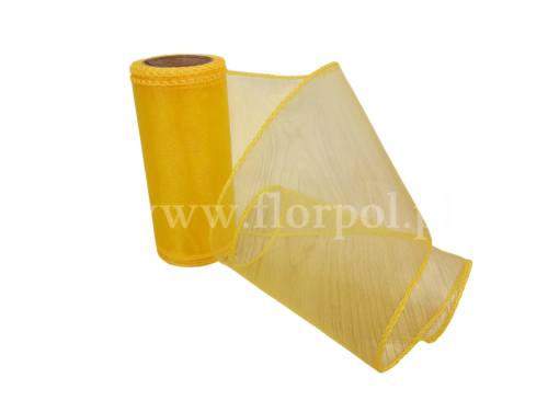 Organza 12CM X 9Y YELLOW/żółty 1szt 