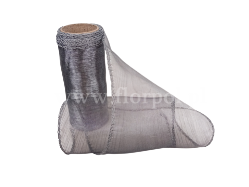  Organza 12CM X 9Y  SILVER 1szt 