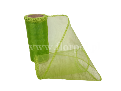  Organza 12CM X 9Y Jungle green 1szt