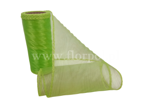  Organza 12CM X 9Y APPLE GREEN/jabłkowy1szt