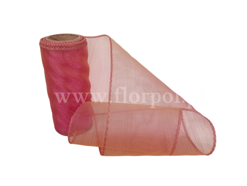  Organza 12CM X 9Y  CHERRY/wiśniowy 1szt  