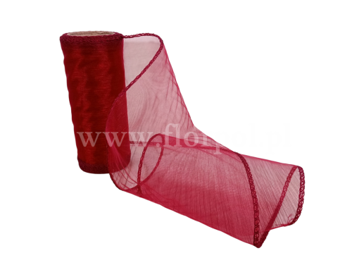  Organza 12CM X 9Y LIGHT BURGUNDY 1szt