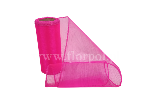  Organza 12CM X 9Y HOT PINK 1szt 