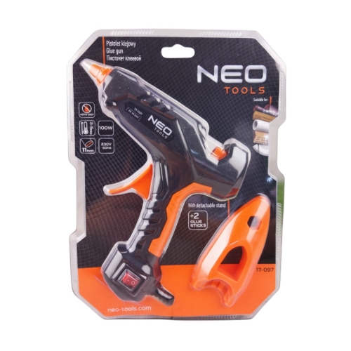 pistolet do kleju 1szt czarny/pomarańczowy 