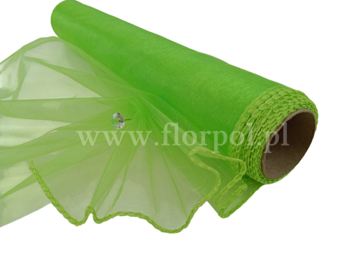 Organza 40CM X 9Y APPLE GREEN/JABŁUSZKOWY 1szt