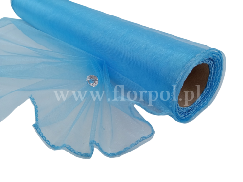 Organza 40CM X 9Y BLUE/niebieski 1szt