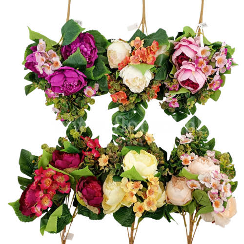 Peonia i jabłoń w bukiecie  - karton 12szt mix (LR2301387)