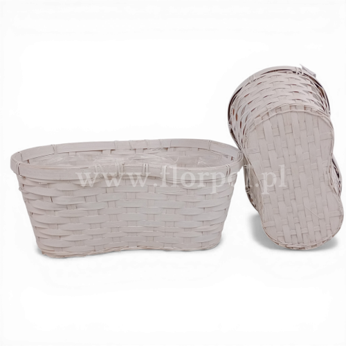 Osłonka - nerka kolor większa 1szt biały (*21869)