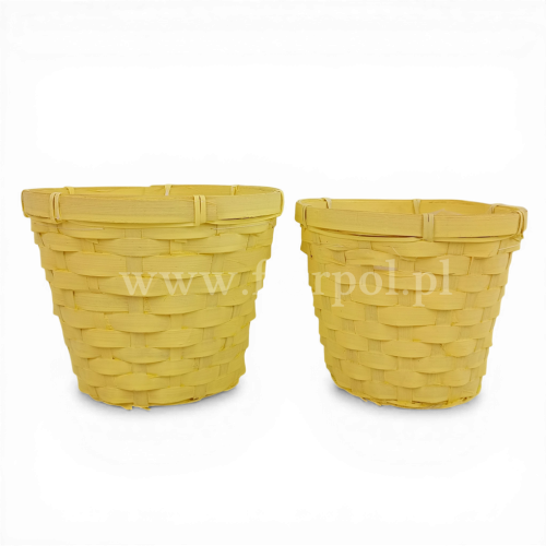 Osłonka - doniczka  kolor większa 1szt żółty (*21785)